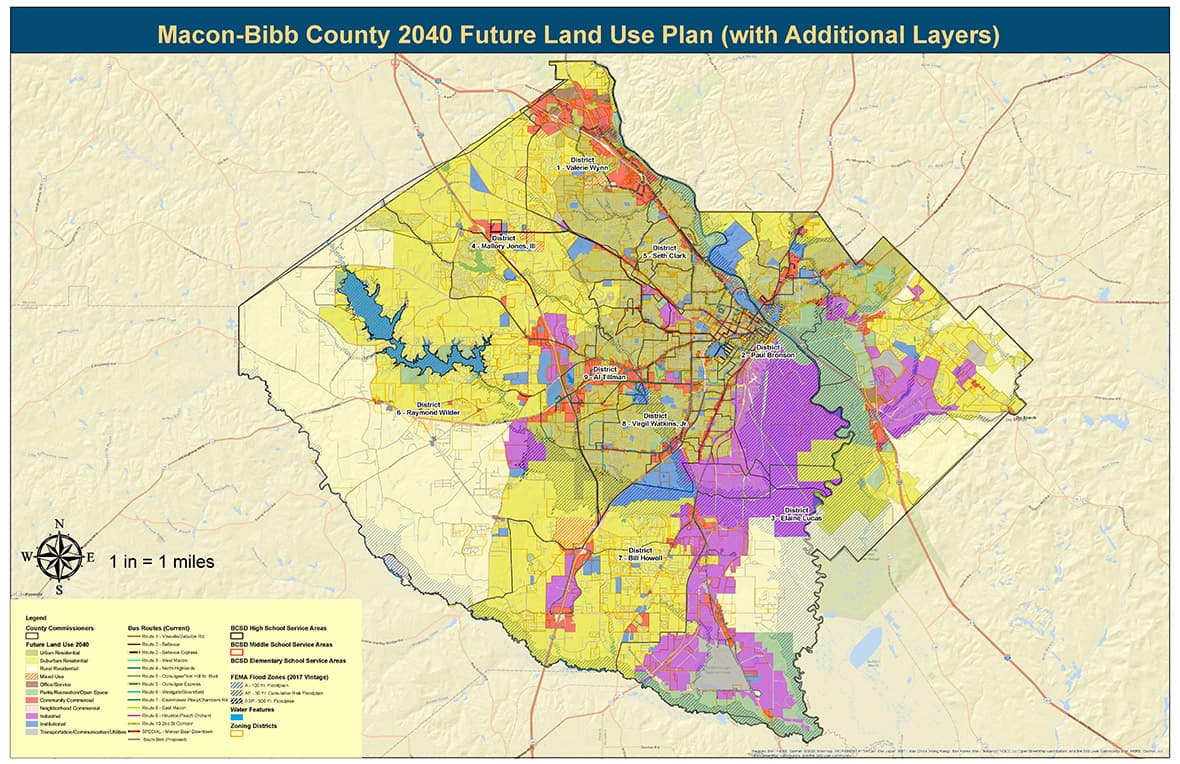 Land Use Map graphic link leads to online App